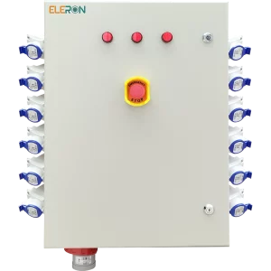 TABLERO ELECTRICO GENERAL DE 4X63A CON 12 SALIDAS DE 2X16A RCBO, COMPACTO 700X500X250