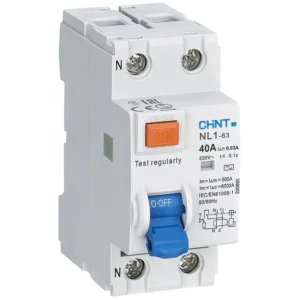 DIFERENCIAL 2X40A 30MA AC INTERRUPTOR DIFERENCIAL CHINT 070224003CH