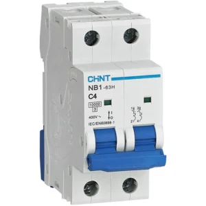 INTERRUPTOR 2X4A CURVA C 10KA 400VAC CHINT 07036204CH