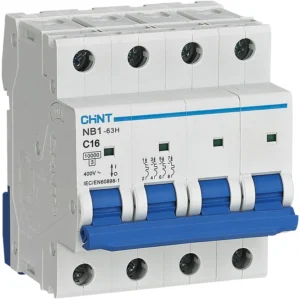 INTERRUPTOR 4X16A CURVA C 10KA 400VAC CHINT 07036416CH