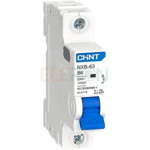 INTERRUPTOR AUTOMATICO 1X6A 10KA CURVA B CHINT 07035106CH