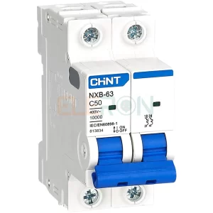 INTERRUPTOR AUTOMATICO 2X50A 10KA CURVA C CHINT 070202050CH