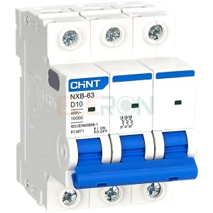 INTERRUPTOR AUTOMATICO 3X10A 10KA CURVA D CHINT 07032310CH