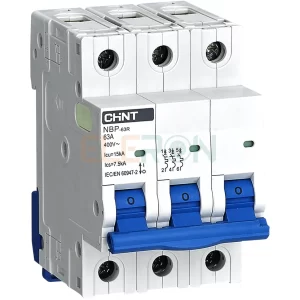 INTERRUPTOR AUTOMATICO 3X63A 15KA 400VAC NBP-63R CHINT 07030363CH