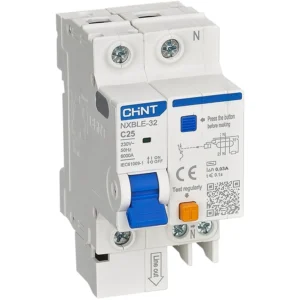 RCBO 2X25A 30MA AC INTERRUPTOR DIFERENCIAL CHINT 0702422503CH
