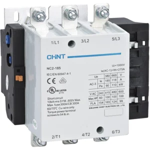 Contactor 185A 230Vac Nc2 3Na Control De Bobina 230Vac Chint 03011858011CH